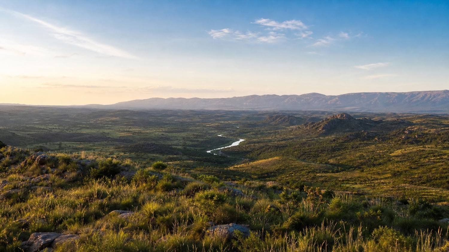 Paisaje de sierras y valles de Córdoba